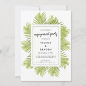 Invitation Palmier tropical (Devant)