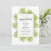 Invitation Palmier tropical (Debout devant)