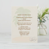 Invitation Palmier tropical (Debout devant)