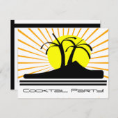 Invitation Palmiers (Devant / Derrière)