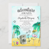 Invitation Palmiers Beach Party (Devant)