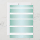 Invitation Palmiers de la plage tropicale après la fête de ma (Dos)