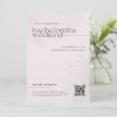 Invitation Palmiers Modernes Minimals | Week-end Enterrement (Debout devant)