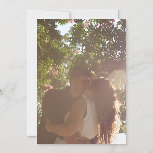 Invitation Palmiers noués Mariage tropical Enregistrer La Dat (Dos)