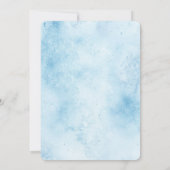 Invitation Palmiers Tropical Bleus (Dos)