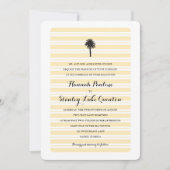 Invitation Palmiers tropicaux et tripes| Mariage (Devant)