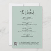 Invitation Palmiers tropicaux modernes Anniversaire Week-end (Dos)