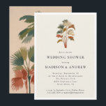 Invitation Palmiers tropicaux Pastel Boho Wedding shower<br><div class="desc">Donnez le ton pour une fête détendue et élégante avec cette Invitation Wedding shower Tropical Palm Trees Pastel Boho. Doté d'illustrations de palmiers d'aquarelle douce et d'une palette de pastel aéré, ce design allie charme côtier et élégance boho moderne. Parfait pour une douche de nuptiale au bord de la plage,...</div>