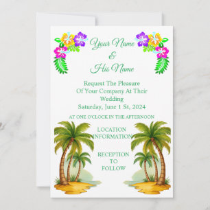 Invitation Palmiers Tropicaux Thunder_Cove 