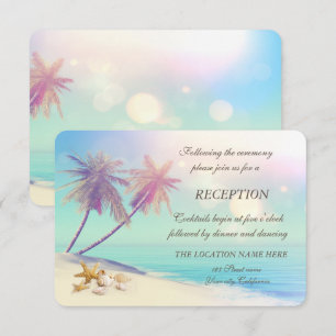 Invitation Palms Beach Coquillages Réception I