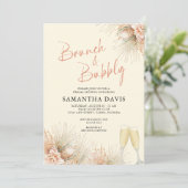 Invitation Palms séchés Boho Brunch & Bubbly Fête des mariées (Debout devant)