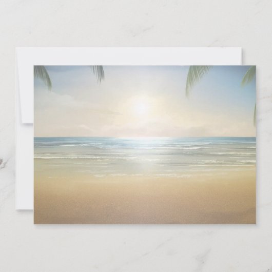 Invitation Palms Sunset Beach  RSVP (Dos)
