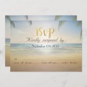 Invitation Palms Sunset Beach  RSVP (Devant / Derrière)