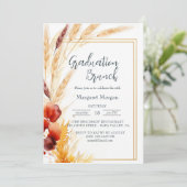 Invitation Pampas Autumn Beige Bridal Brunch (Debout devant)
