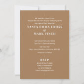 Invitation Pampas beige Gris (Dos)