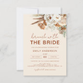 Invitation Pampas Brunch en herbe avec la Fête des mariées de (Devant)