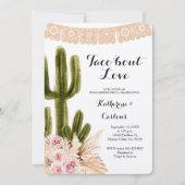 Invitation  Pampas Cactus Taco Bout Love Party   (Devant)