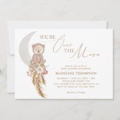 Invitation Pampas de Bohême sur le Baby shower de l'ours de l (Devant)