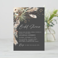 Pampas douche nuptiale herbe moderne boho élégant