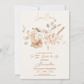 Invitation Pampas en laiton rose doux (Devant)