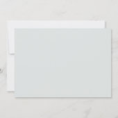 Invitation pampas fleurie blanche cadre élégant baptême (Dos)