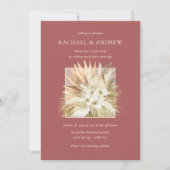 Invitation Pampas Fleurs séchées en laiton Boho Bouquet Maria (Devant)