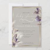 Invitation Pampas Floral Anthurium Violet (Devant)