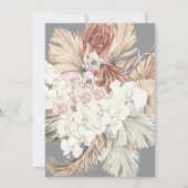 Invitation Pampas Floral Gris Ultimate Pampas Herbe Jungle tr (Dos)