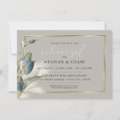 Invitation Pampas Fumée Turquoise Anthurium Répétition (Devant)