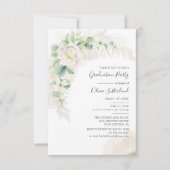 Invitation Pampas Graduation 2025 Photo Grad Party (Devant)