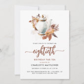 Invitation Pampas Grass 80e anniversaire Tea Party (Devant)