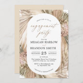 Invitation Pampas Grass Bohemian (Devant / Derrière)