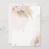 Invitation Pampas Grass Bohemian Drive Par Baby shower (Dos)