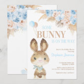 Invitation Pampas Grass Bohemian Tropical Desert Baby shower (Devant / Derrière)