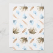 Invitation Pampas Grass Bohemian Tropical Desert Baby shower (Dos)
