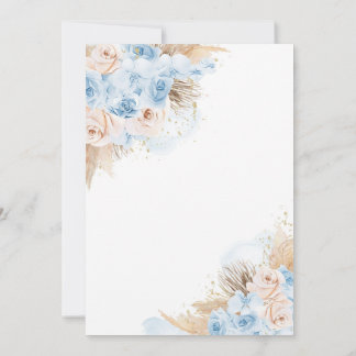 Invitation Pampas Grass Bohemian Tropical Desert Baby shower