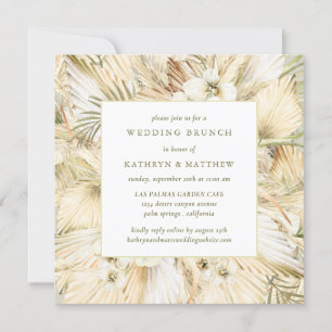 Invitation Pampas Grass Boho Floral Post Mariage Brunch