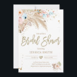 Invitation Pampas Grass Boho Tropical Rustic Fête des mariées<br><div class="desc">► PERSONNALISEZ facilement ce design avec vos détails! ← Si vous avez besoin de coordonner les articles de MATCHING, veuillez consulter notre collection ou notre boutique correspondante. Vous avez des questions sur nos designs ou si vous ne trouvez pas ce que vous cherchez, veuillez nous contacter : designmypartystudio@gmail.com . ,...</div>