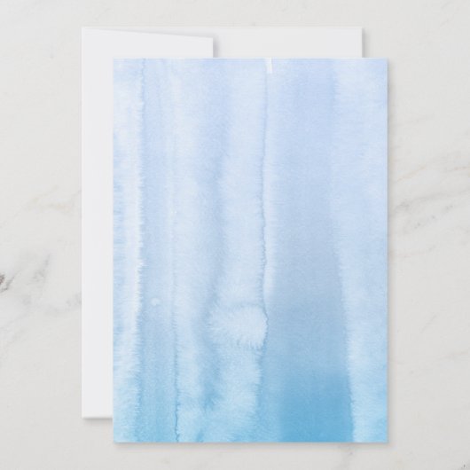 Invitation Pampas Grass Dusty Blue Fleurs Anniversaire (Dos)