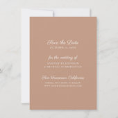 Invitation Pampas Grass Dusty Pink Enregistrer la date Annonc (Dos)