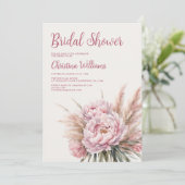 Invitation Pampas Grass Fête des mariées (Debout devant)