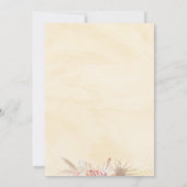 Invitation Pampas Grass rose Floral Oh Baby shower (Dos)