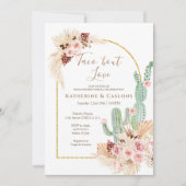Invitation Pampas Grass Taco Bout Love Party (Devant)