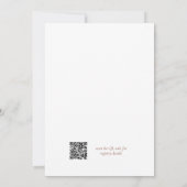 Invitation Pampas Grass Terracotta Bridal Shower QR Code (Dos)
