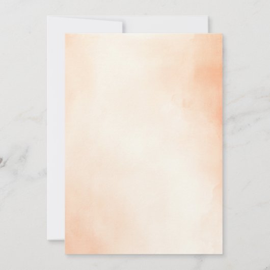 Invitation Pampas Grass Terracotta Floral Fall Baptême (Dos)