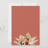 Invitation Pampas Grass Terracotta Rust Arch Mariage (Dos)