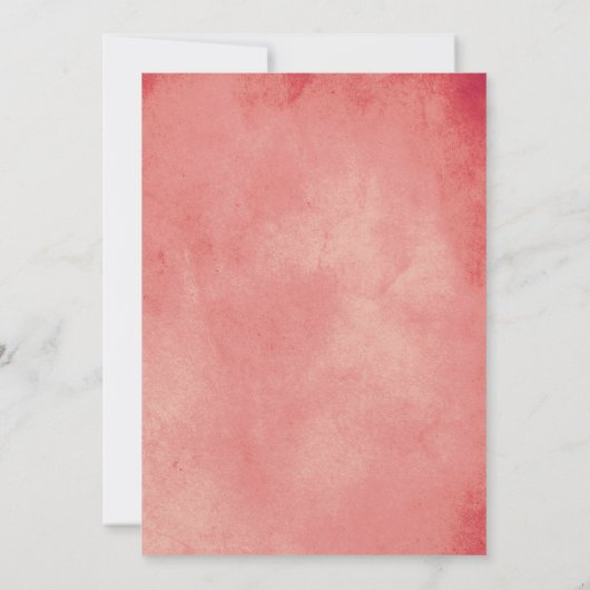 Invitation Pampas herbe et palm rose fille baby shower (Dos)