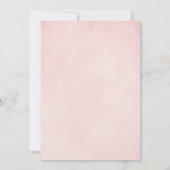 Invitation Pampas herbe et paume doux rose de répétition dîne (Dos)