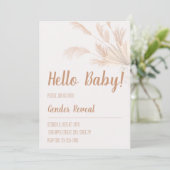 Invitation Pampas Neutre Bohème Révélation de Genre (Debout devant)