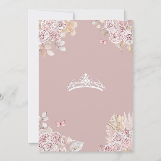 Invitation Pampas Pampas Passe Pampas Passe Quinceañera Invit (Dos)